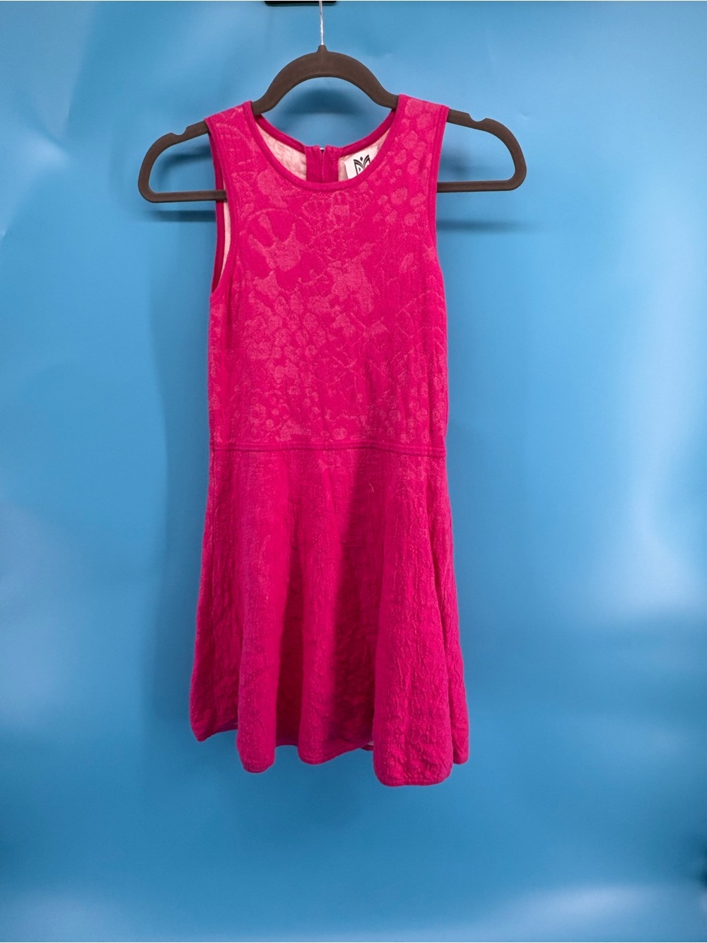 Milly Vibrant Fuchsia Lace Sleeveless Mini Dress - Like New - Sz 14